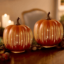 Calabazas de Cristal Iluminadas Starry Night – Encanto y Sofisticación en tu Decoración