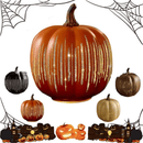 Calabazas de Cristal Iluminadas Starry Night – Encanto y Sofisticación en tu Decoración