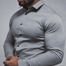 Camisa Social Masculina VelloTech™ - Tecnologia Anti-Amassado e Tecido Respirável