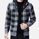 Jaqueta Masculina Xadrez com Capuz